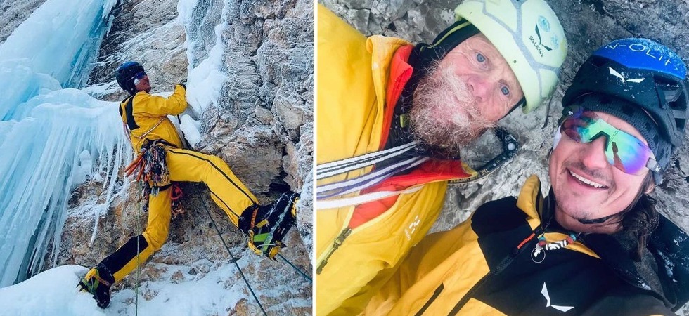 Una nuova "via di ghiaccio" sul Sass Pordoi, gli altoatesini Simon Gietl e Andrea Oberbacher aprono "Avatar"